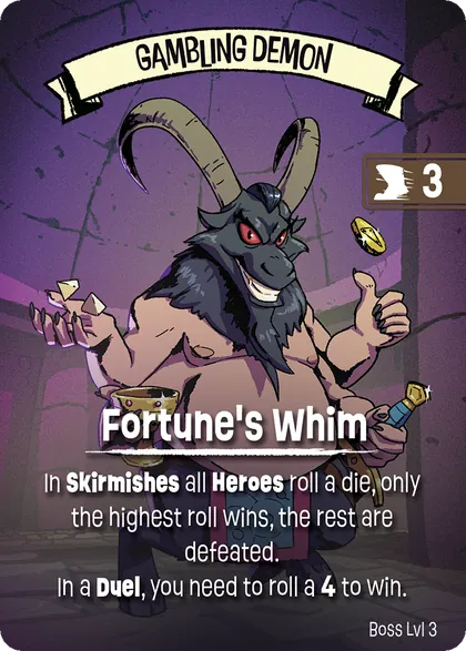Gambling Demon boss card