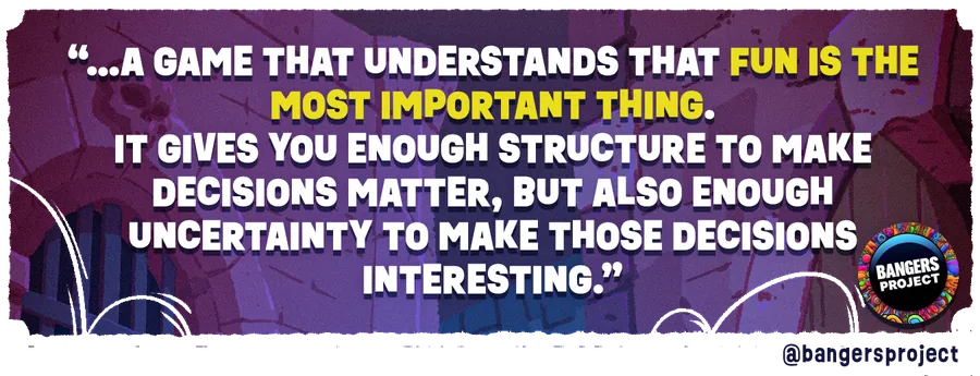 Quote from a board game reviewer